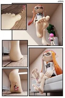 3D Inkling unaware stomp by FeetyMcFoot -- Fur Affinity dot 