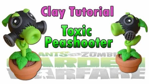 Handmade Toxic Peashooter ➤ PvZ ★ Polymer clay Tutorial ✔ Gi