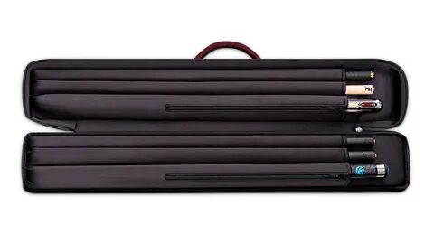 Predator Urbain Red Soft Pool Cue Case - 2 Butts x 4 Shafts 