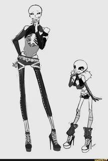 Пин на доске Gender swap au sans and papyrus and others