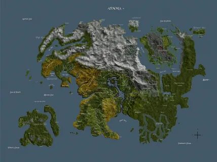 The Elder Scrolls - High Resolution Map of TAMRIEL Elder scr