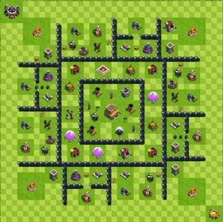 Base Layout Town Hall Level 8 Tipe Defense TALEH.CO