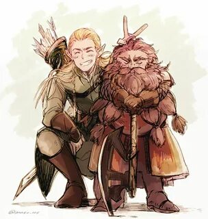 Гимли и Леголас Hobbit art, Lotr art, Legolas and gimli