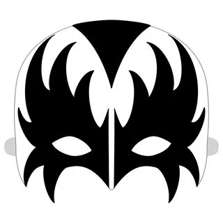 Kiss band Paul Mask KISS Kiss makeup mask Kiss makeup shape 