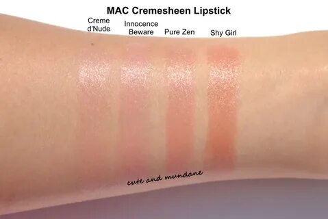 Cute and Mundane: MAC Pure Zen lipstick review + swatches
