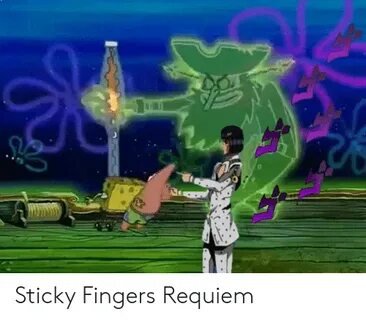 Sticky Fingers Requiem Anime Meme on astrologymemes.com