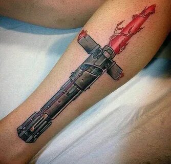 60 Lightsaber Tattoo Designs For Men - Star Wars Ink Ideas L