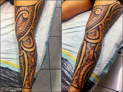 Polynesian Leg Tattoo Female - Tattoos Concept