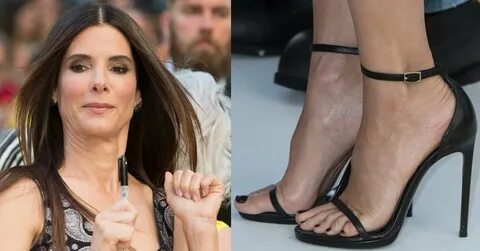 Sandra Bullock's Pretty Feet and Toes at Minions Premiere in
