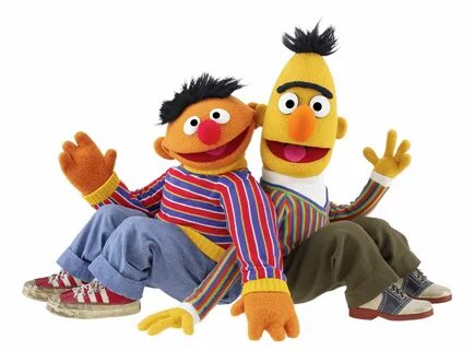 Sesame Street Bert and Ernie Sitting Sesame street, Muppets,