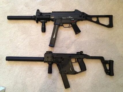 comparison pic of the hk ump conversion with kriss vector...