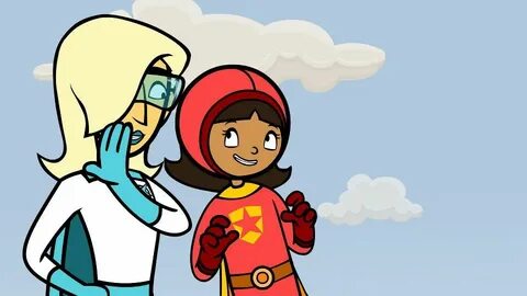 WordGirl (Becky) and Miss. Power Word girl, Tween, Cari