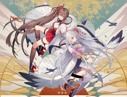 Zuikaku Shoukaku Azur Lane Anime, Fan art, Kawaii anime