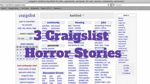 3 Craigslist Horror Stories - YouTube