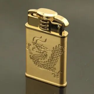 Gold Dragon Windproof Jet Lighter Gas,Refillable Butane Flin