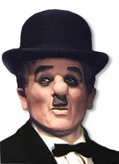 Charlie Chaplin Maske für Fasching & Halloween Horror-Shop.c