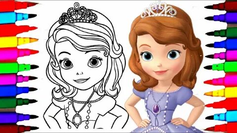 How to Draw Sofia the First Coloring Pages l Disney Junior D