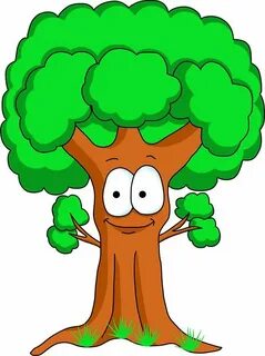 Download Free png Funny Cartoon Tree Stickers #tree #cartoon