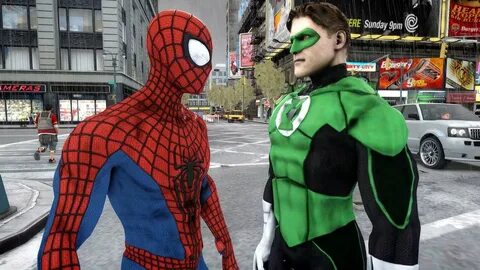 Spiderman vs Green Lantern - The Amazing Spider-Man - YouTub