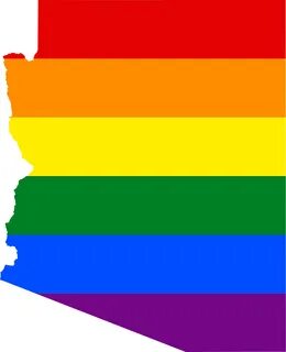 Open - Gay Pride Flag Arizona - (2000x2457) Png Clipart Down