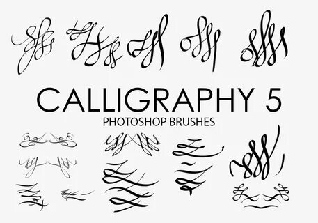 20 calligraphy ps brushes abr vol 1 free photoshop