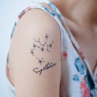 Minimalist Sagittarius Star Constellation Tattoo - bmp-inc