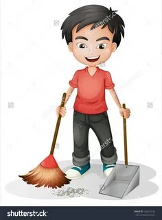 Man Sweep The Floor