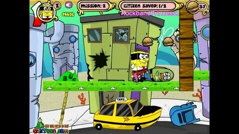 Spongebob - Spongebob M-Mask Star Gank Attack Game - Spongeb