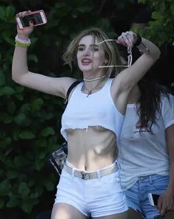 Bella Thorne Pokies & Under Boob At Magic Mountain In Valenc