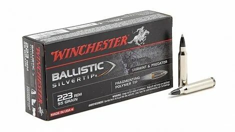 Патроны Winchester Ballistic Silver Tip .223 Rem. - купить в