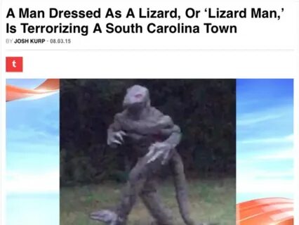 Lizard Man Funny News Headlines Know Your Meme