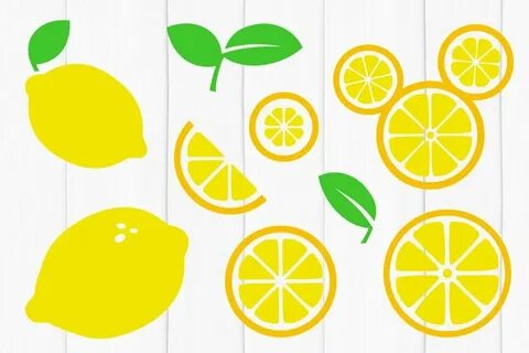 Lemon SVG Bundle, Lemon Slice SVG, Cut Files (1260774) SVGs 