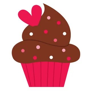 Cupcake Desenho Rosa com Marrom Dibujos de cupcakes, Manuali