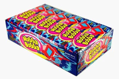 Hubba Bubba Max Sour Double Berry Gum 18 Packs Hubba Bubba G