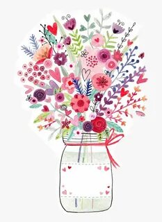 #jar #masonjar #flowers #sticker #stickerart #freetoedit - H