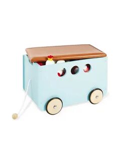 Box giocattoli con ruota 'Jim' in mint - Articoli per bambin