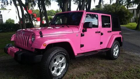 Pink Jeep Wrap Color Change (5) Pink jeep, Jeep, Dream cars 