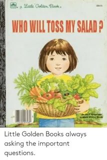 Litle Golden Book 308-55 WHO WILL TOSS MY SALAD? An Out Maga