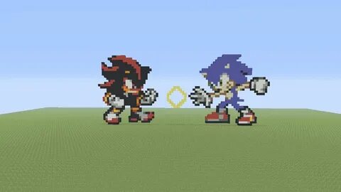 Khalil Sonic Twitterissä: "Sonic Vs Shadow Minecraft Pixel a