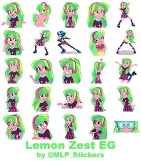 Sticker Pack 'Lemon Zest EG' by MLPCreativeLab on DeviantArt