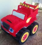 Monster truck piñata Blaze Piñatas para niños, Cumpleaños de