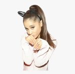 Ariana Grande Cat Ear Pose, HD Png Download - kindpng