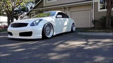 David's Slammed and Stanced G35 Coupe - YouTube