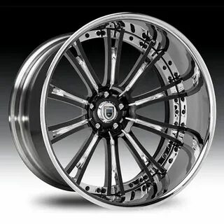 Asanti Wheels Rims VF606 20 22 24 inch Black Accent Chrome F