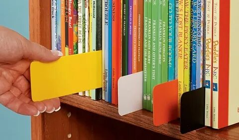 Coloured Shelf Markers Shelf markers, Library furniture, Boo