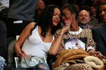 Rihanna At Raptors vs Nets Basketball Game In New York - Cel