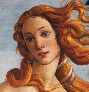 The Birth of Venus, detail, by Botticelli Botticelli paintin