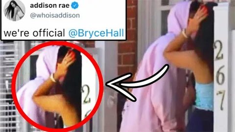 Addison Rae CAUGHT KISSING Bryce Hall after BREAK UP **bradd