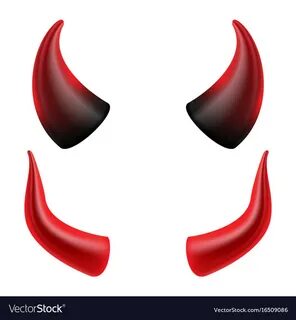 Devil horns demon or satan horns symbol Royalty Free Vector