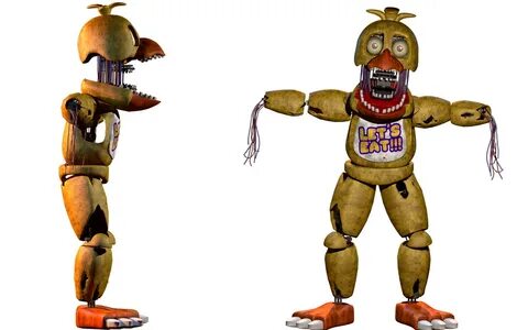 Withered Chica v8 ThrPuppet by XSessiveMarina on DeviantArt